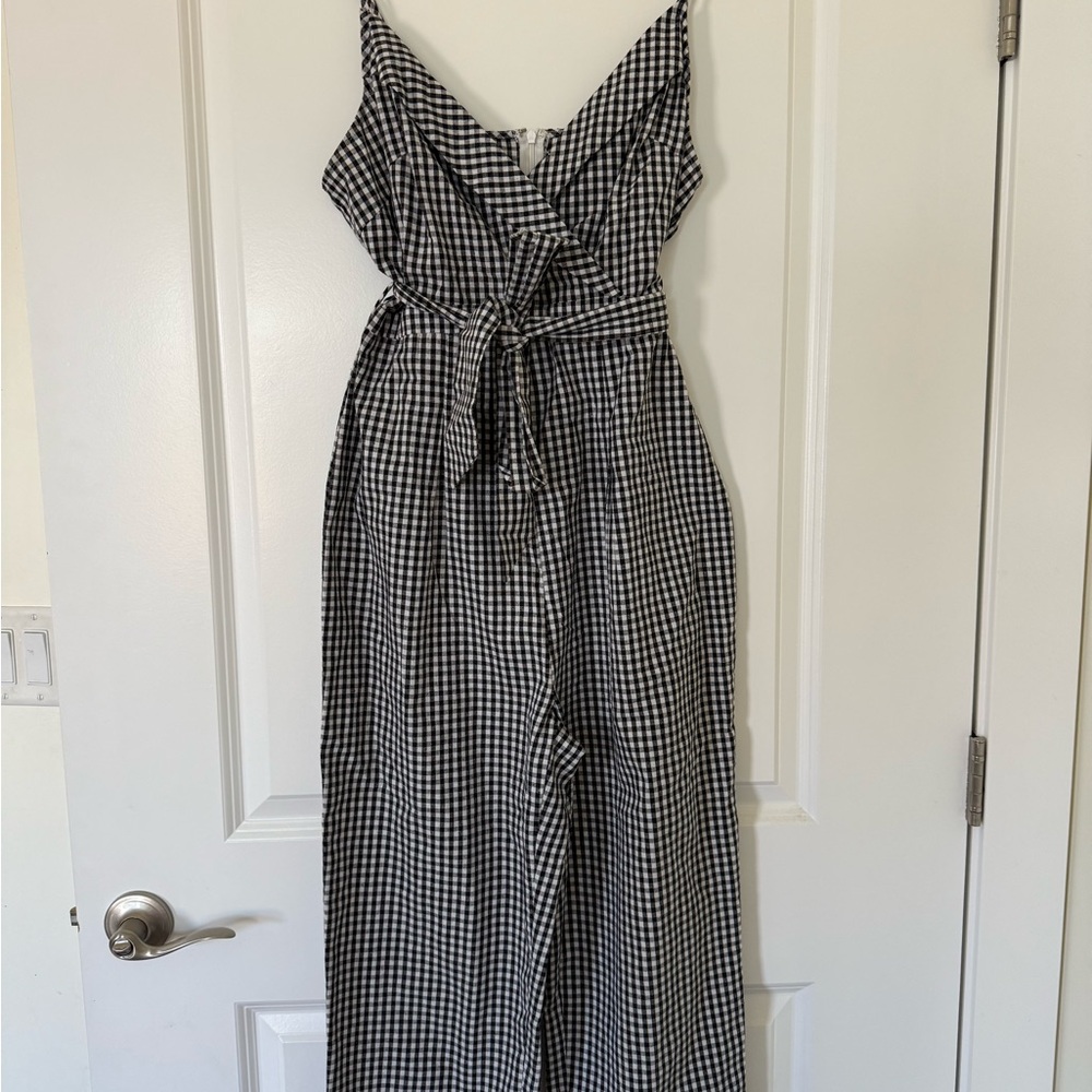 Bohme Monochrome Checkered Jumpsuit